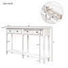 XINGHANZHENXUAN Console Table with 2 Drawers & Shelf, Easy Assembly Sofa Table for Living Room & Entryway, Distressed Wood Finish - 2 of 4