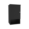 SEVOBAL Bathroom Storage Cabinets Single Door Wall Cabinet with Spacious Shelves for Bathroom for Bathroom, Black, 13.9"*16.2"*28.6" - 3 of 4