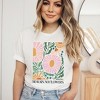 Simply Sage Market Women's Boho No Rain No Flowers Short Sleeve Graphic Tee - 2 of 4