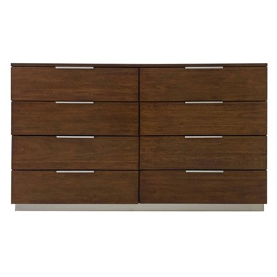 Brylin 8 Drawer Dresser Dark Walnut - Safavieh