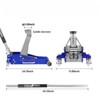 VisioGear Hydraulic Low Profile Racing Floor Jack with Dual Piston Quick Lift Pump, 2.5 Ton Capacity, Blue, 24.13"*11.89"*9.06" - 3 of 4