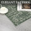 Living Room Rug Washable Indoor Carpet with Non-Slip Backing, Non-Shedding Distressed Printed Rug, Traditional Area Rug for Bed Room - 3 of 4
