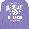 Girls' - Barbie - Property of Barbie Land Beach Volleyball Team Graphic Sleeveless Aline Dress - 2 of 3