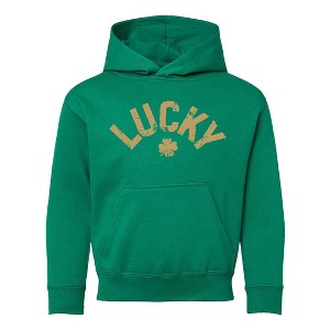 The Juniper Shop Lucky Arched Distressed Youth Graphic Hoodie - 1 of 3