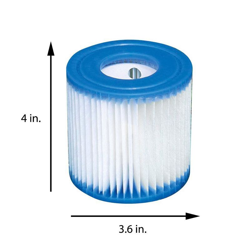 Intex Type H Replacemant Filter Cartridge (6), Cleaning Kit & 10ft Pool Cover, 2 of 6