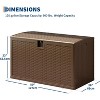 120 Gallon Outdoor Storage Box,Large Resin Deck Box with Hydraulic Air Rod,Weatherproof&Lockable Outdoor Storage Bin for Patio Cushions,Garden Tools - 2 of 4