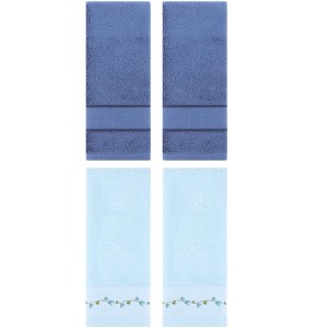 REGALWOVEN 4 Pcs Soft Absorbent Bathroom Decorative Hand Towel Set for Kitchen - 1 of 4
