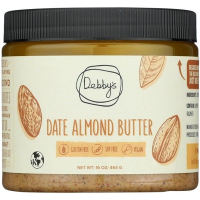 Debby's Almond Butter with Dates - Case of 6 - 16oz