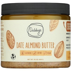 Debby's Almond Butter with Dates - Case of 6 - 16oz - 1 of 1