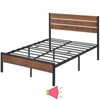 Jojoka Modern Queen Bed Frame with Wood Headboard and Footboard, Metal Platform, Heavy Duty Support, No Box Spring, Noise Free,  Easy Assembly - 4 of 4