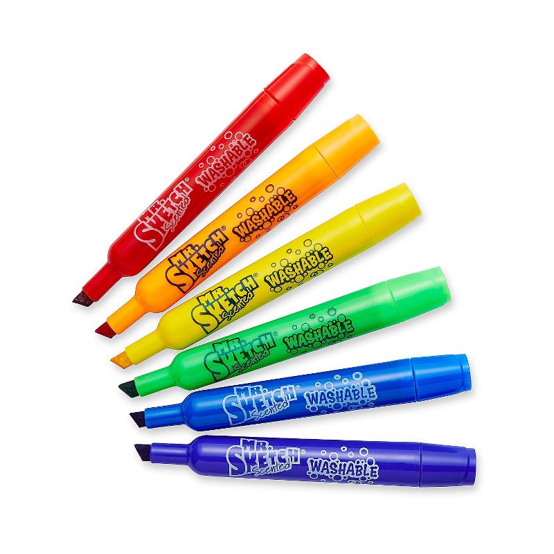 Mr. Sketch Scented Washable Markers Chisel Pt 6/ST Ast 1924009, 3 of 7