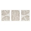 MAYEERTY Framed Abstract Coastal Rice Paper 3-piece Shadowbox Interior Wall Decor - 3 of 4