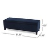 Lyngins Plush Velvet Storage Ottoman — 250lbs Capacity, Ottoman with Storage, Hinged Lid Ottoman Bench (Foot Stool, Rectangle Entryway Bench) - 3 of 4
