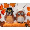 Kevins Gift Shoppe Ceramic Pilgrim Owl Salt And Pepper Shakers - image 3 of 3