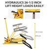 Hydraulic Lawn Mower Lift Jack, for Garden Tractors, 26-1/2 in Lift Height, 500lb Lifting Capacity, for Mower Blades Cleaning Replacing Maintenance - 2 of 4