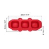 Unique Bargains Silicone Flexible Reusable 3-Cavity Ice Cube Trays 2 Pcs - 2 of 4