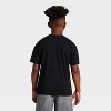 Boys' Frosty The Snowman Holiday Short Sleeve Graphic T-Shirt - Black - 3 of 4