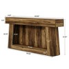 Resenkos Entryway Table, Console Sofa Table,63" Console Table, Farmhouse 2-Tier Sofa Table Entryway Table with Storage Brown - 2 of 4