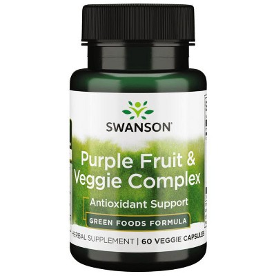 Swanson Purple Fruit & Veggie Complex 400 mg 60 Veg Capsules.