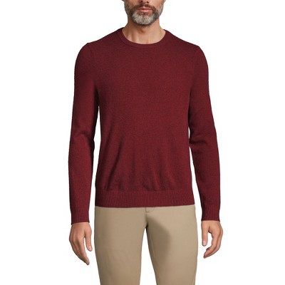 Lands' End Men's Tall Fine Gauge Cashmere Sweater - Large Tall - Mulled ...