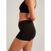 Saalt Leakproof Cotton Sleep Shorts - Super Absorbency - Black - 2 of 4