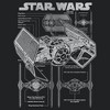 Womens Star Wars TIE Fighter Schematic Racerback Tank - 2 of 4