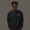 Dalix Lightning (Glow in the Dark) Embroidered Crewneck Fleece Sweatshirt Pullover Mens - 2 of 4