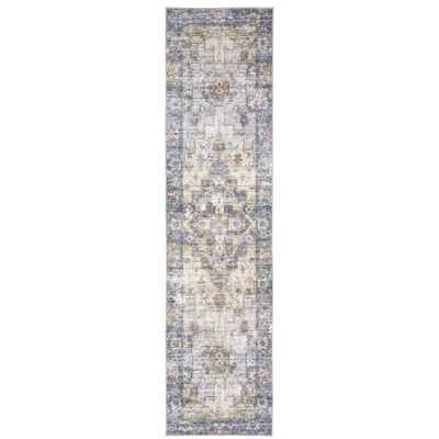 Oriental Weavers Myers Park MYP02 Blue/ Gold Indoor Area Rug - 2' x 8'