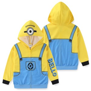 Minions Boys Zip Up Hoodie For Toddler And Big Kids : Target