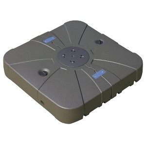 Outsunny Square Cantilever Patio Umbrella Base with 4 Wheels for Easy Moving, Heavy Duty Umbrella Stand, Coffee - 1 of 4