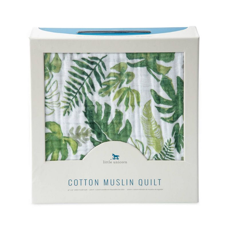 Little Unicorn Cotton Muslin Quilt Blanket, 3 of 10