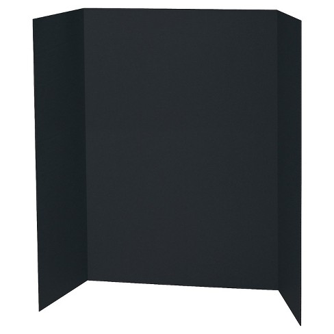 Pacon Presentation Board, Black, Single Wall, 48 In x 36 In, 6 Pack at