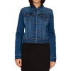 Wax Jeans Women's Basic Stone Washed Denim Jacket - 2 of 2