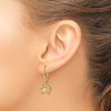 Black Bow Jewelry Blue Crab Lever Back Earrings in 14k Yellow Gold - 3 of 4
