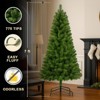 INFURNIC Artificial Trees 7FT Unlit Christmas Tree with 775 Tips and Sturdy Metal Stand for Holiday Decor, Green, 40"*40"*84" - 4 of 4