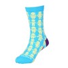 People Pattern Socks - Medium (Ages 5-7) / Light Blue/Yellow / from the Sock Panda - 3 of 3