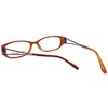 Jones New York J736 Designer Acetate Eye Glasses Frame in Red/Demo Lens 134mm Frame/52mm Lens Width - 4 of 4