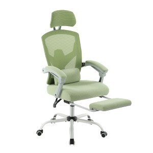 ALEXOUN High-Back Mesh Rolling Swivel Reclining Home Office Chairs with Wheels,Comfortable Headrest,Lumbar Support,for Home,Office,Student - 1 of 4