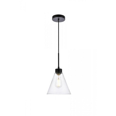 Elegant Lighting Mera 1 light black pendant