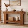 2-Tier Long Console Table Sofa Table, Farmhouse Entryway Accent Table Behind Couch for Entrance, Hallway, Living Room - 3 of 4
