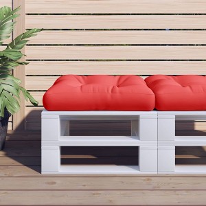 vidaXL Pallet Cushion Red 23.6"x23.6"x4.7" Fabric - 1 of 4
