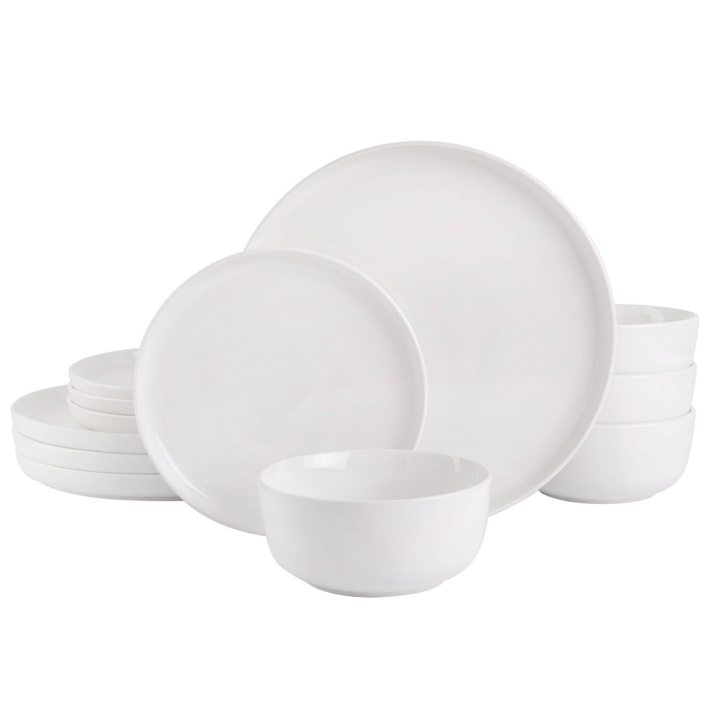 Photos - Other kitchen utensils Gibson Home 12pc Oslo Dinnerware Set - White