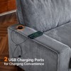 Karl Home |35 inch Wide Corduroy Loveseats Sofa - 4 of 4