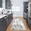 Machine Washable Runner Rug 2×6 Modern Abstract Indoor Carpet, Soft Low Pile Hallway Rug with Non-slip Backing, Stain Resistant Contemporary Carpet - 2 of 4