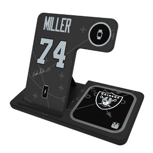 NFL Las Vegas Raiders Players Game Tactic 15-Watt 3 in 1 Charging Station - 1 of 4