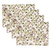 Saro Lifestyle Red Berry Delight Placemat (Set of 4), 14"x20", Multicolored - 3 of 4