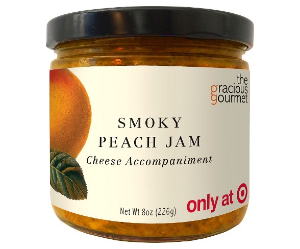 The Gracious Gourmet Smoky Peach Jam Fruit Spreads - 8oz