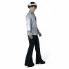 California Costumes Silver Mirrorball Disco Shirt and Hat Adult Kit - 3 of 4