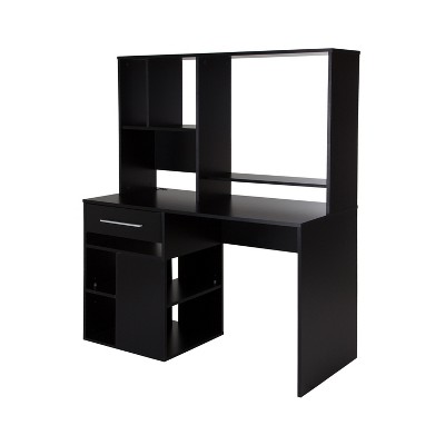 HomeStock Home Office Computer Desk Pure Black Annexe