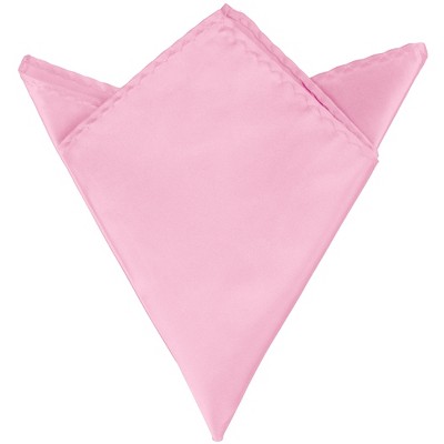 Elerevyo Men Foldable Satin Shiny Solid Color Pocket Squares